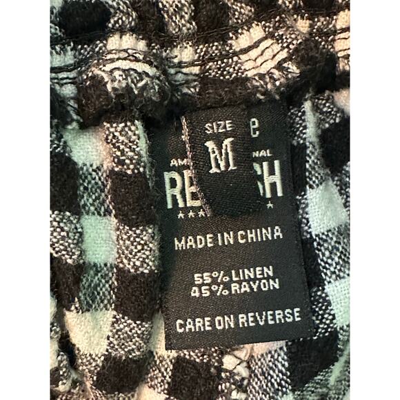 Rewash black white checks pull on shorts size Medium - Picture 4 of 13